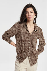 PRINTED VISCOSE BASIC GADEA SHIRT